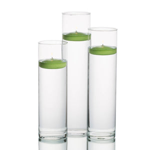 eastland tall cylinder vases with richland floating candles set of 18