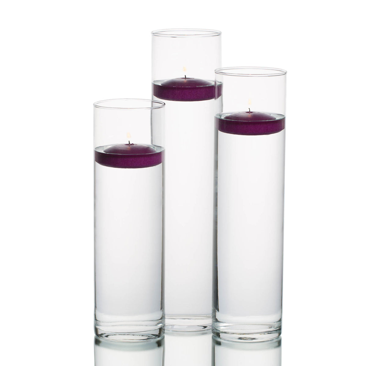 eastland tall cylinder vases with richland floating candles set of 18