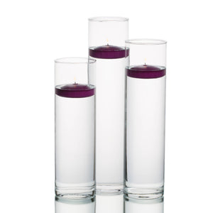 eastland tall cylinder vases with richland floating candles set of 18