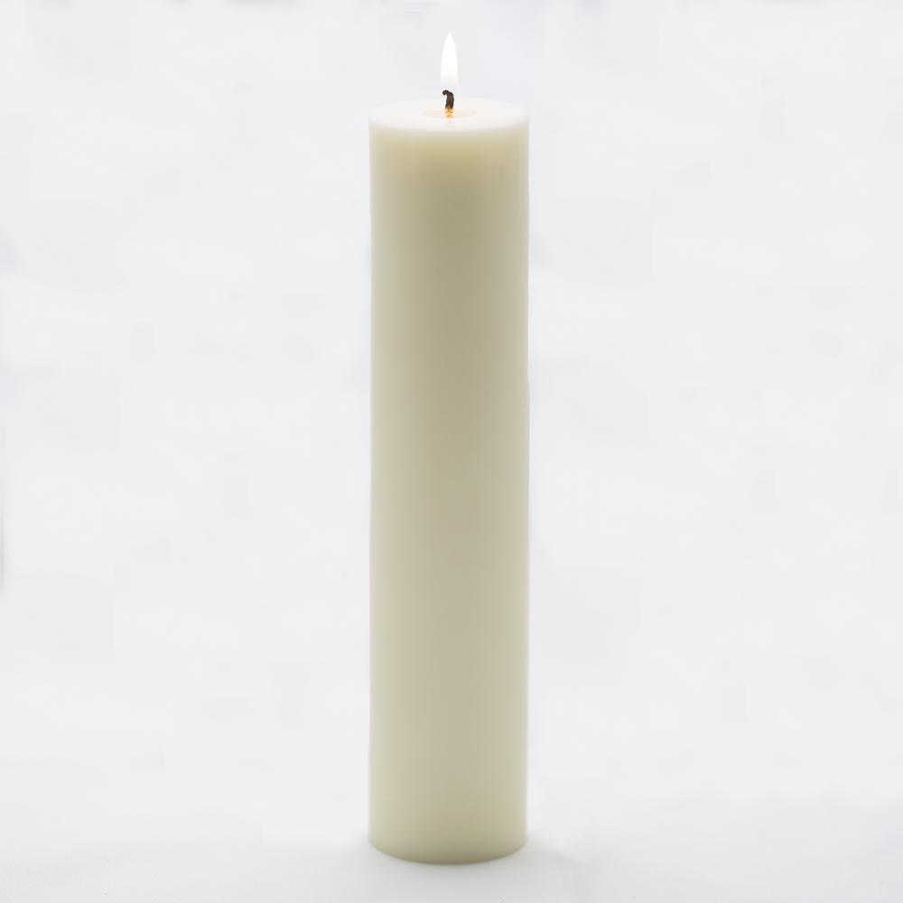 richland pillar candle 2 x9 light ivory