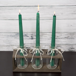 richland vintage milk bottle vases with wooden stand