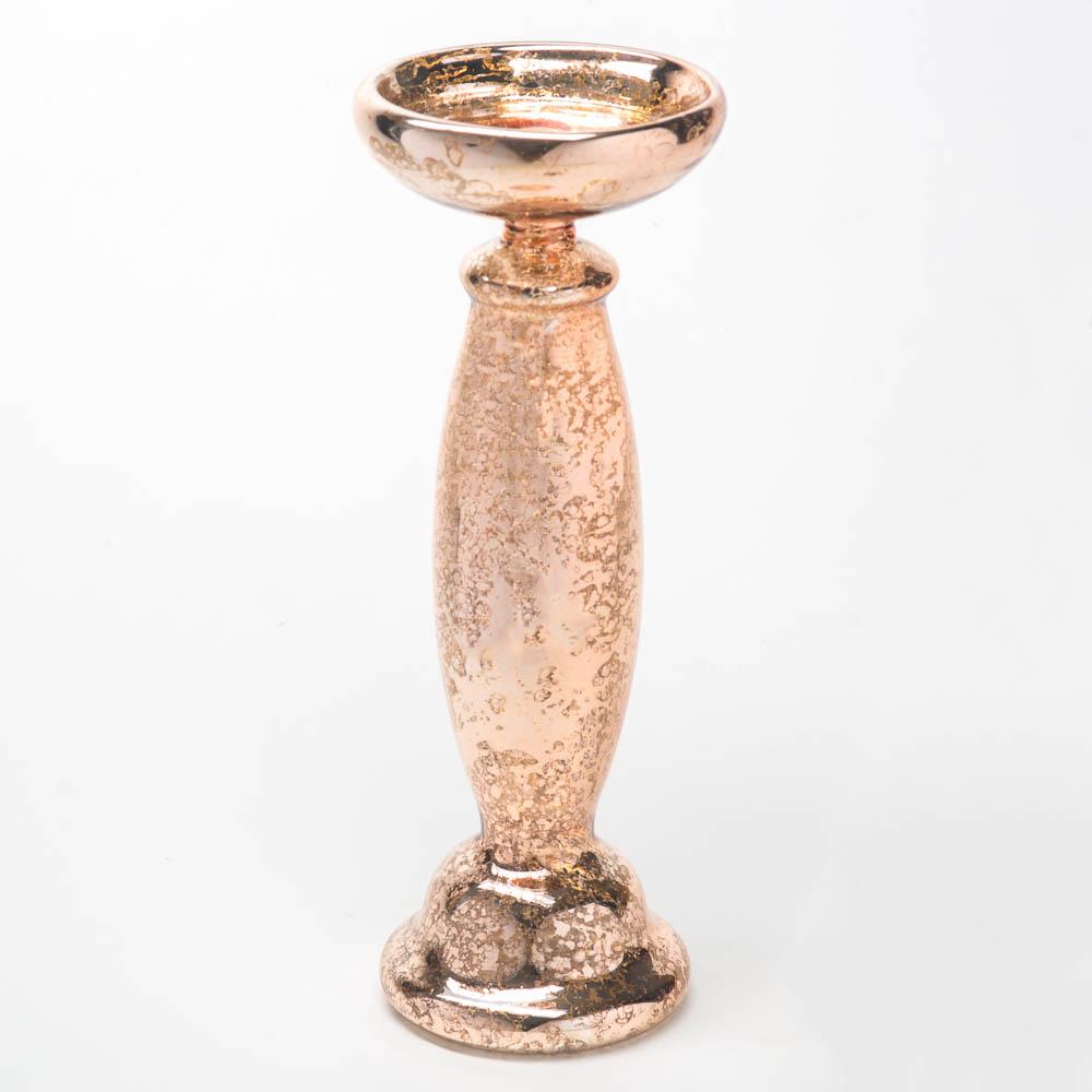 richland 11 25 unique rose gold mercury glass pillar candle holder