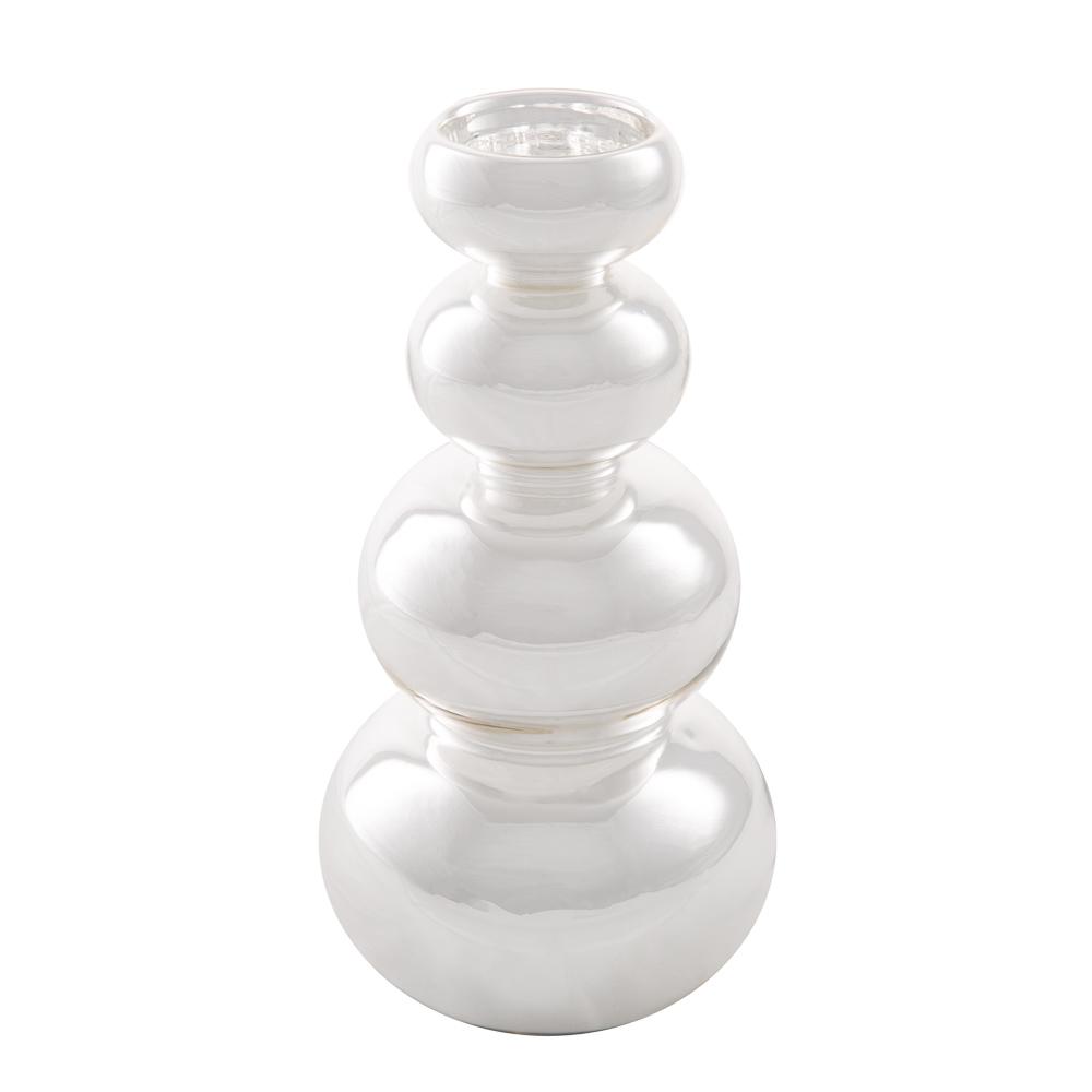 richland tealight candle holder silver bubble 9