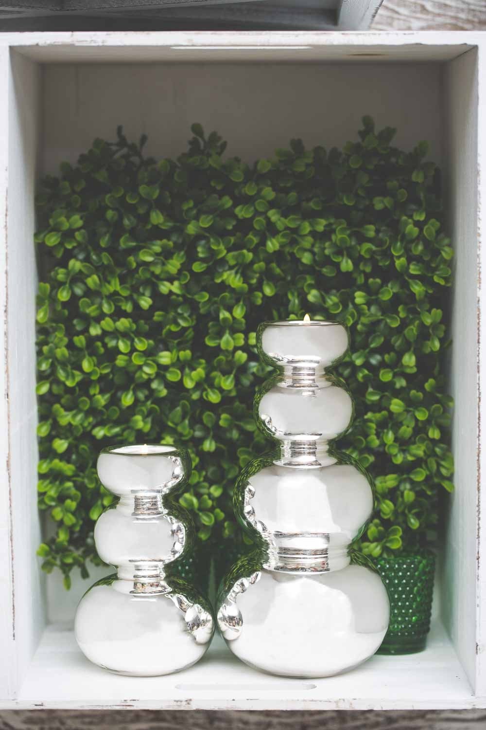 richland tealight candle holder silver bubble 9