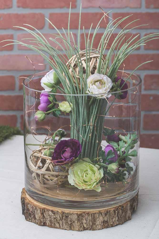 Glass Cylinder Vase 9" x 10"