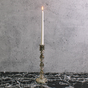 Richland Ribbed Unique Mercury Glass Taper Candle Holder Set of 3