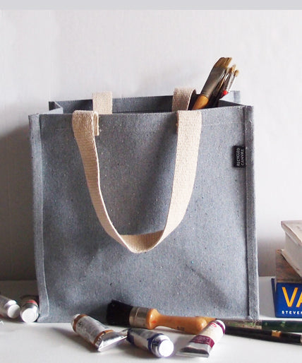 Richland Grey Recycled Canvas Tote 12" x 12" Pack of 6