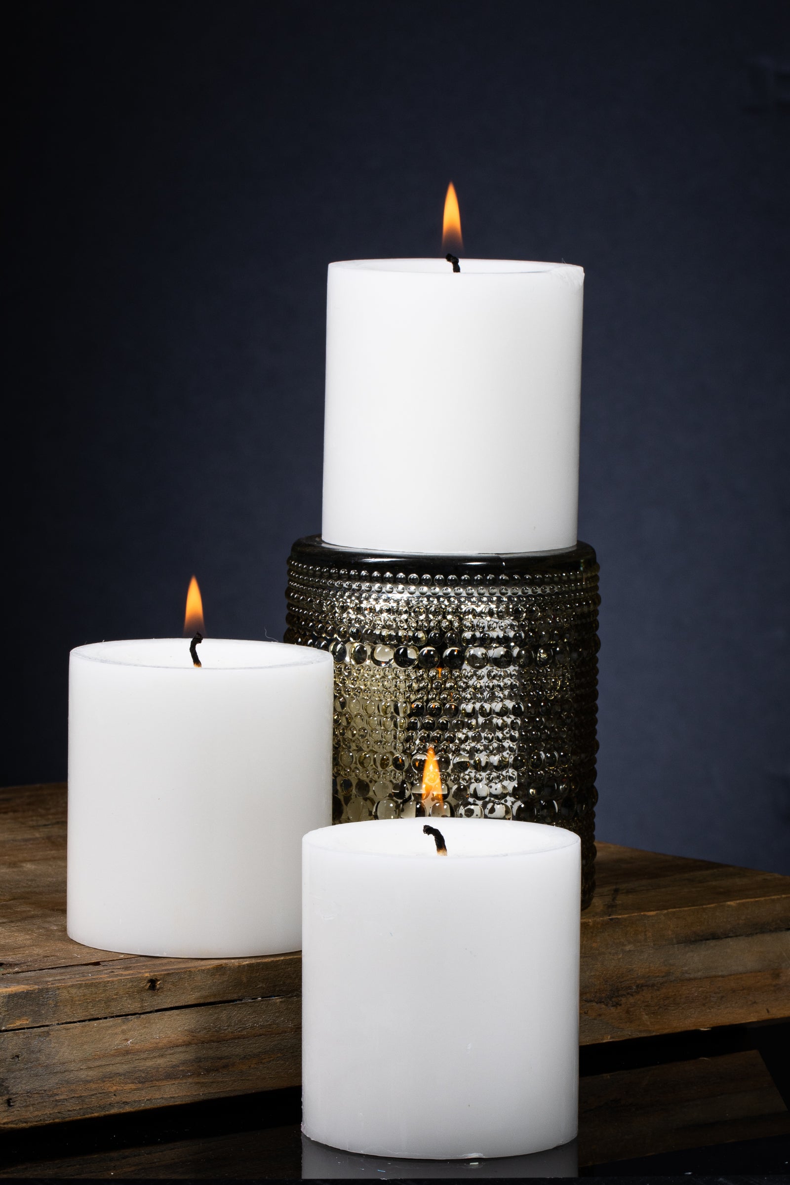 Richland Pillar Candles 3"x3" White Set of 24