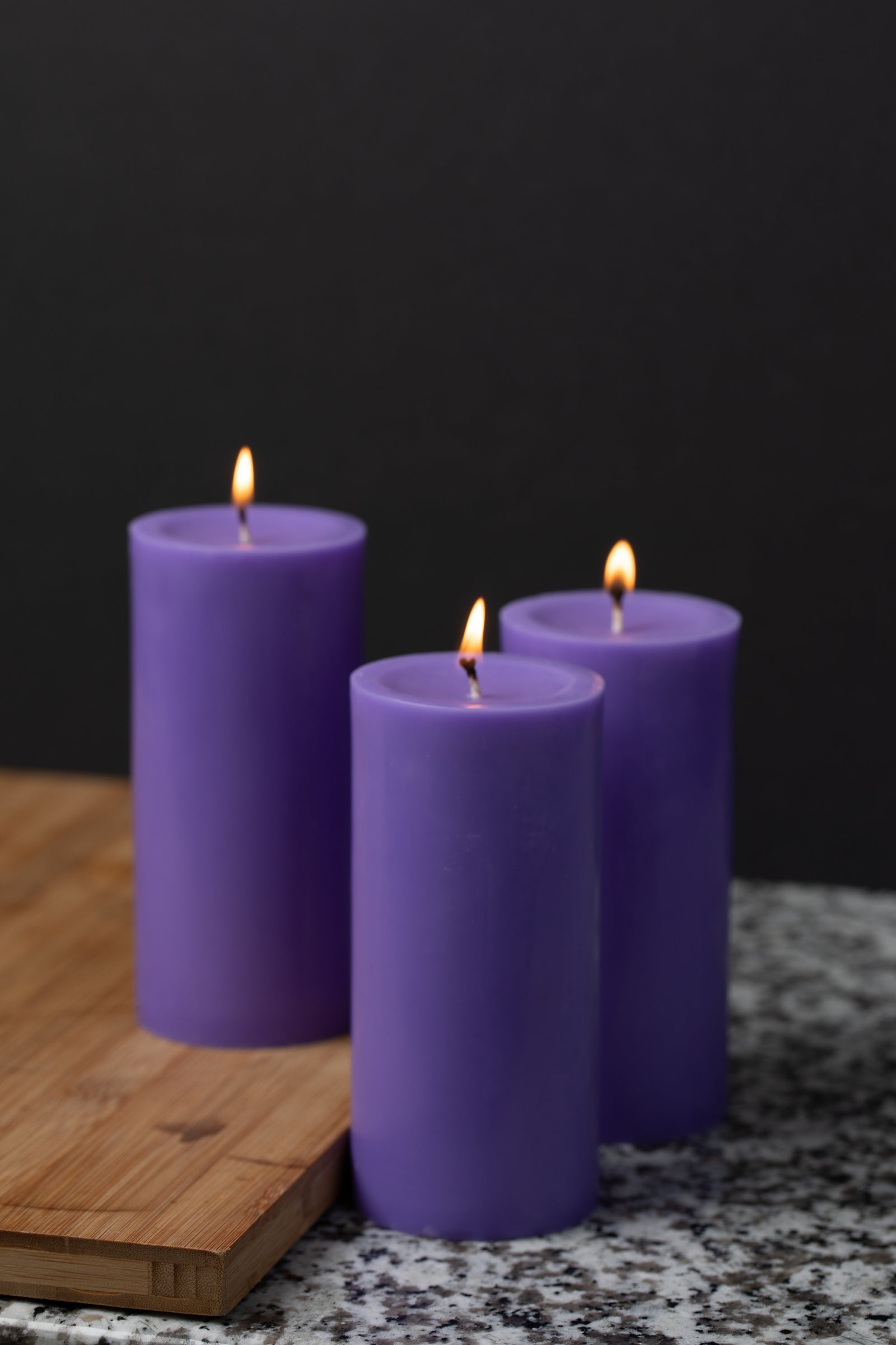 Richland Pillar Candles 3"x6" Lavender Set of 12