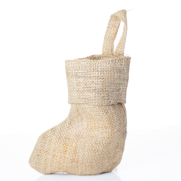 Tiny Burlap Stockings 6" Pack of 12