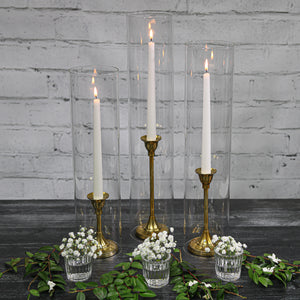 Taper Candlestick Gold 7in