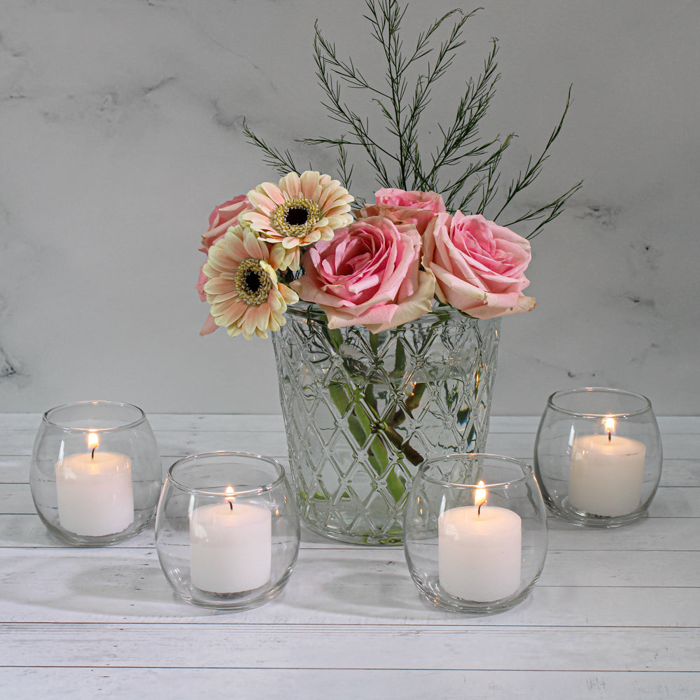 eastland petite hurricane votive candle holder set of 144
