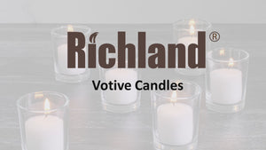 Richland Votive Candles Unscented White 10 Hour Set of 12