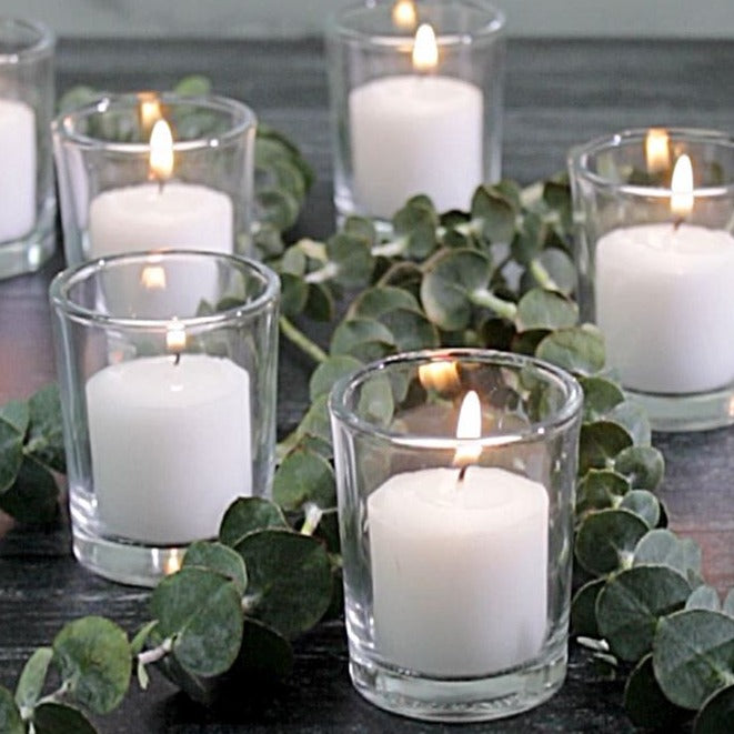 Richland Votive Candles Unscented White 10 Hour Set of 12