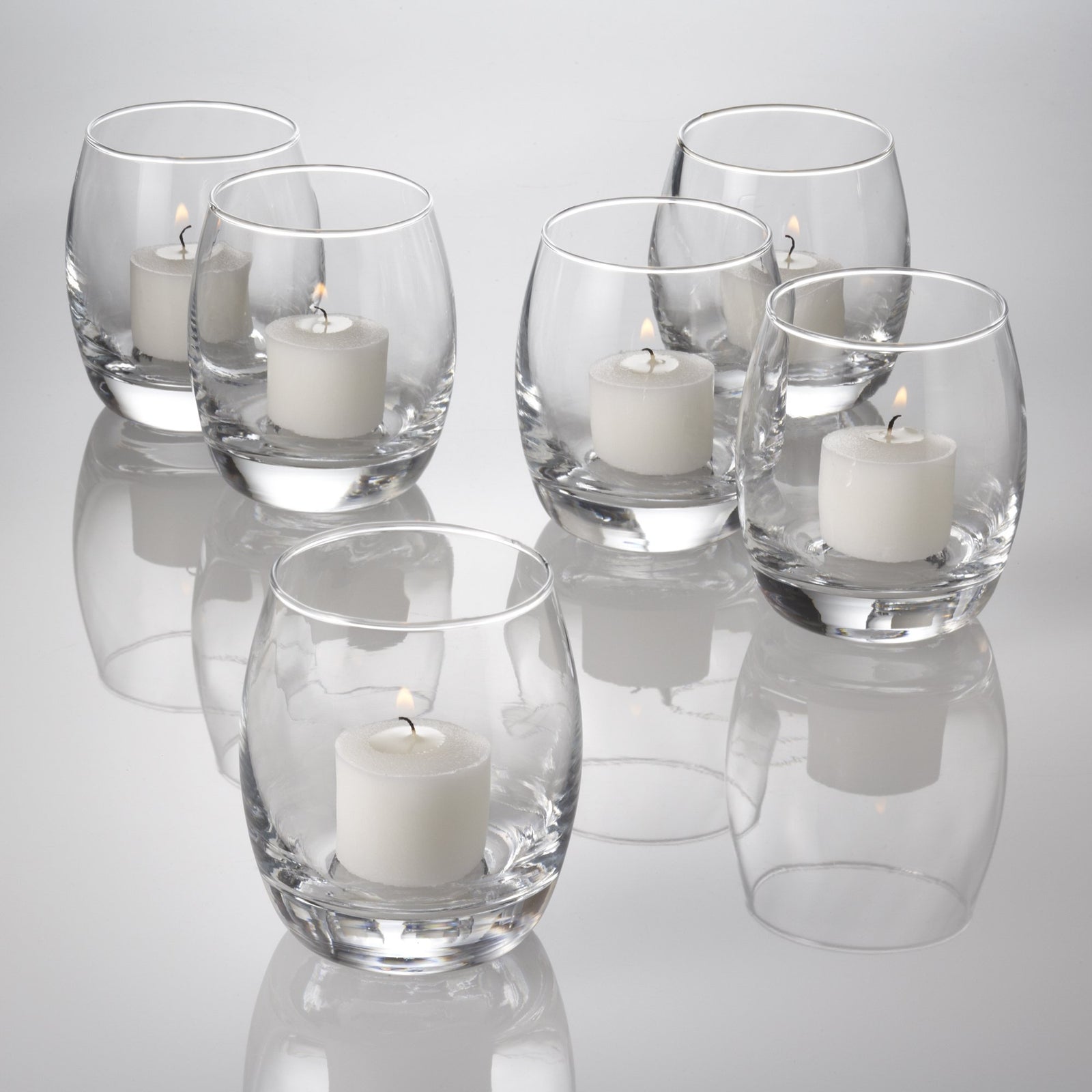 eastland grande hurricane votive candle holder set of 144