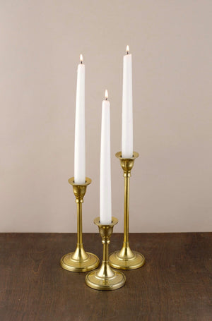 Taper Candlestick Gold 7in