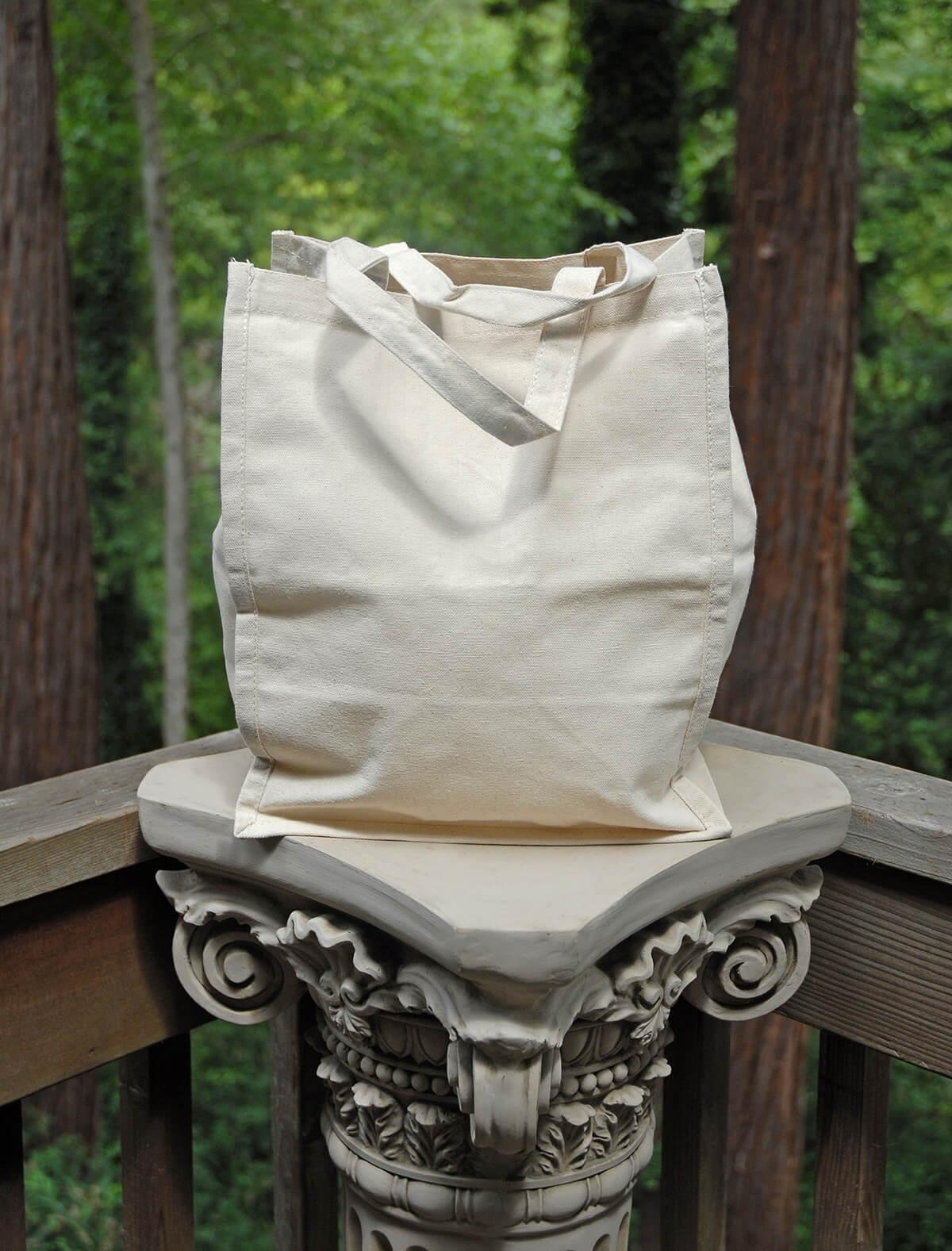 canvas tote bag natural 9 x 11 x 14