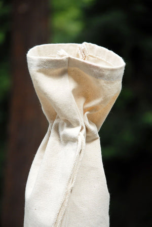 Canvas Wine Bottle Gift Bags  (Set of 5)