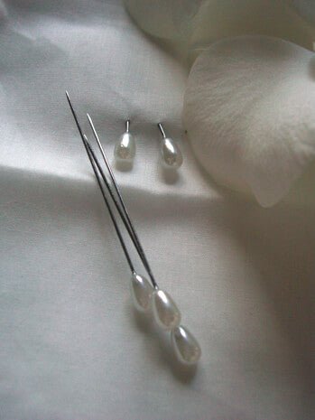 Pin Pear Head 2in Pearl 144 per box