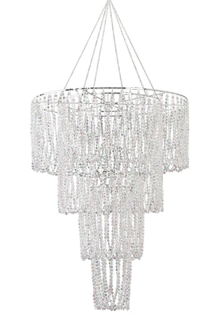 Light Chandelier Crystal Loops 24inDia