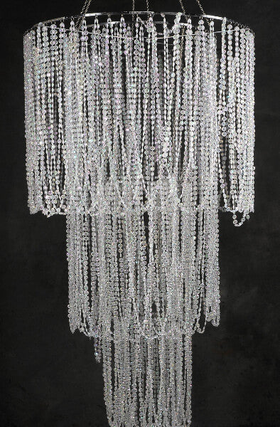 Light Chandelier Crystal Loops 24inDia