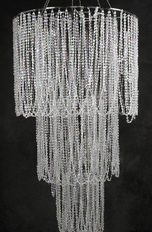Light Chandelier Crystal Loops 24inDia