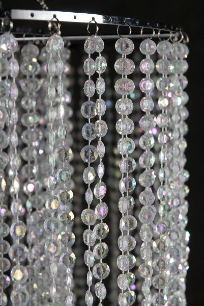 Light Chandelier Crystal Loops 24inDia