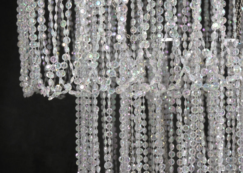 Light Chandelier Crystal Loops 24inDia