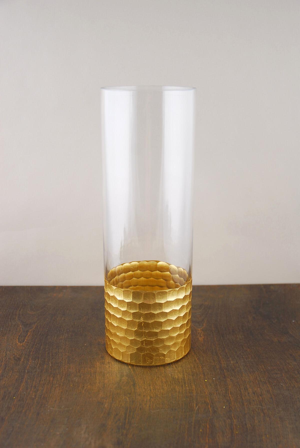 elsa glass floral vase 12x4