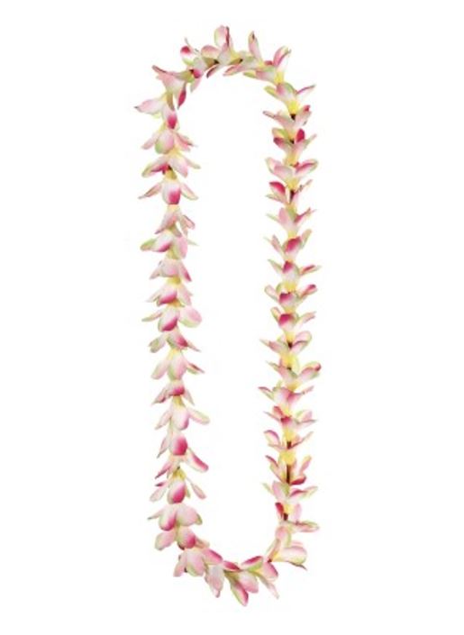 Pink Plumeria Flower Lei
