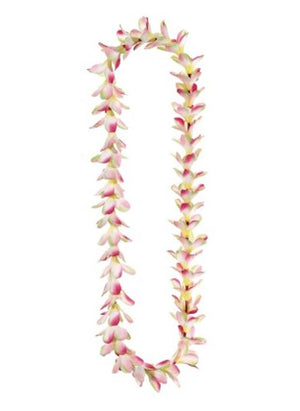 Pink Plumeria Flower Lei