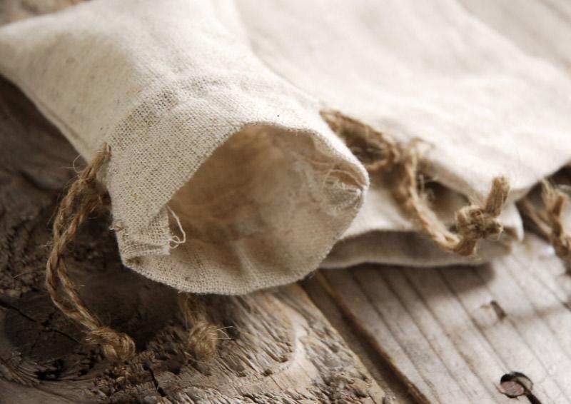 linen favor bags 3x5 drawstring 12 bags