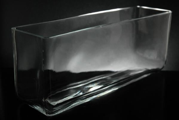 Long Glass Rectangle Vase  11.5" x 3.5"