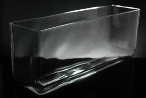 Long Glass Rectangle Vase  11.5" x 3.5"