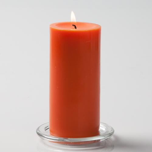 Richland Pillar Candles 3"x6" Orange Set of 24
