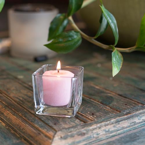richland votive candles unscented pink 10 hour set of 12