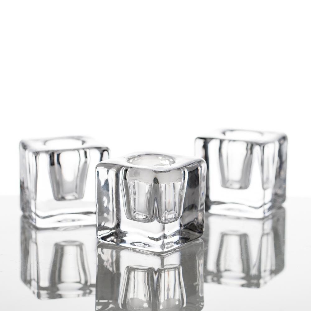 richland square glass taper candle holder set of 72
