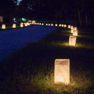 eastland white luminary bags only set of 100