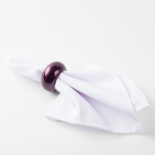 Richland Napkin Ring 2.3" Eggplant Set of 24