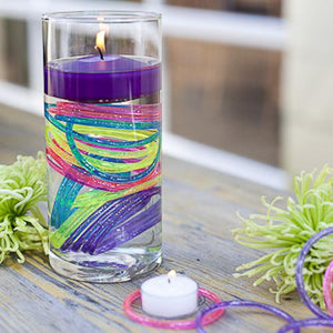 Richland Floating Candles 3" Purple Set of 24