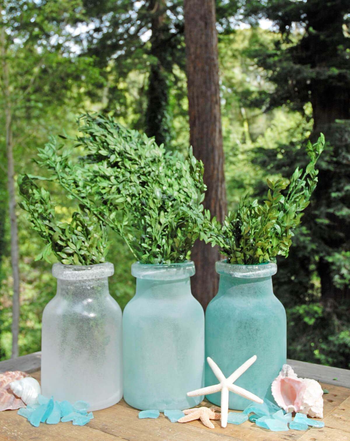 preserved boxwood bundle in natural green 5oz
