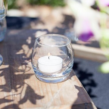 Richland Clear Cup Tealight Candles White Unscented Set of 50