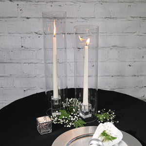 Richland Square Glass Taper Candle Holder 3" Set of 48